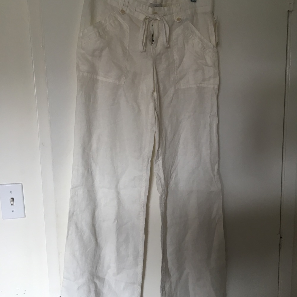 COPY - Joie white linen pants